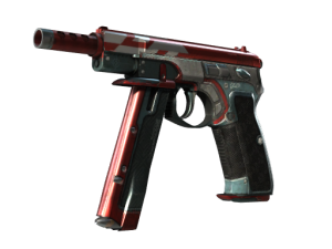 CZ75-Auto | Red Astor (Minimal Wear)