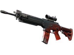StatTrak™ SG 553 | Darkwing (Battle-Scarred)
