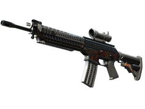 StatTrak™ SG 553 | Heavy Metal (Minimal Wear)